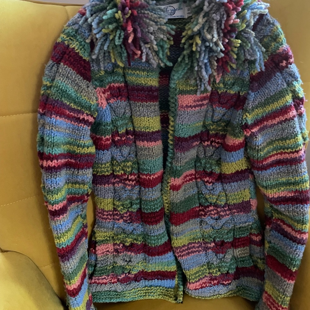 Multicolor unique Knit Women's Sweater